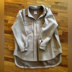 Beige shacket
